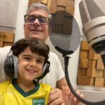 Gustavo Zouain e seu filho José Zouain. Locução Infantil